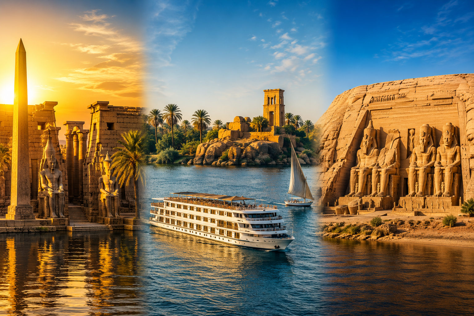 Egitto crociera sul Nilo,Luxor, Assuan,Abu simbel
